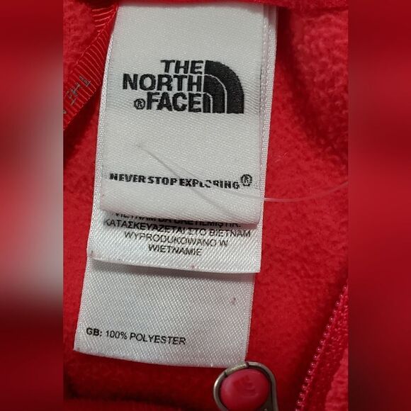 The North Face Pinkish Red Fleece 3/4 Zip Pullover - Picture 5 of 5